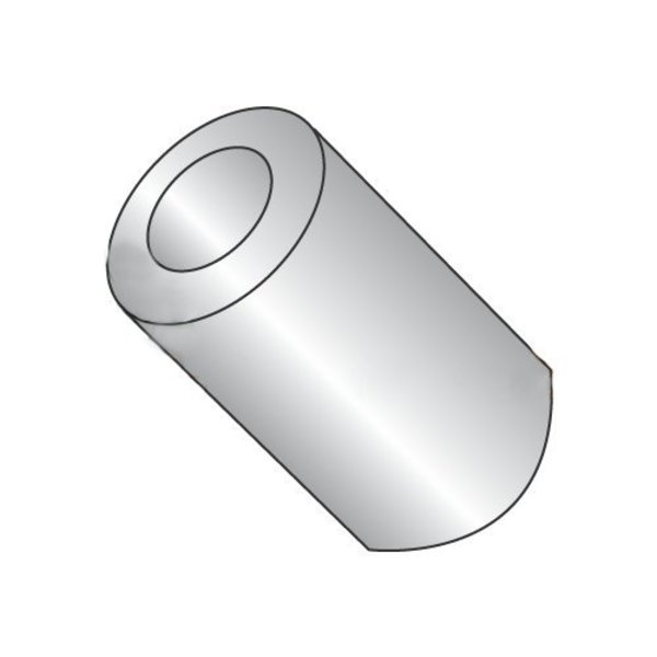 Newport Fasteners Round Spacer, #8 Screw Size, Plain Stainless Steel, 3/16 in Overall Lg, 0.166 in Inside Dia 704867